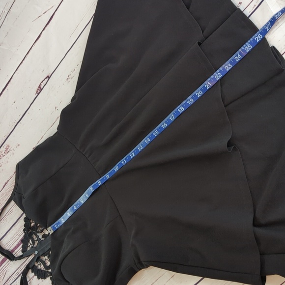 Trixxi black dress with lace back, spaghetti straps, women's XL - Picture 7 of 12